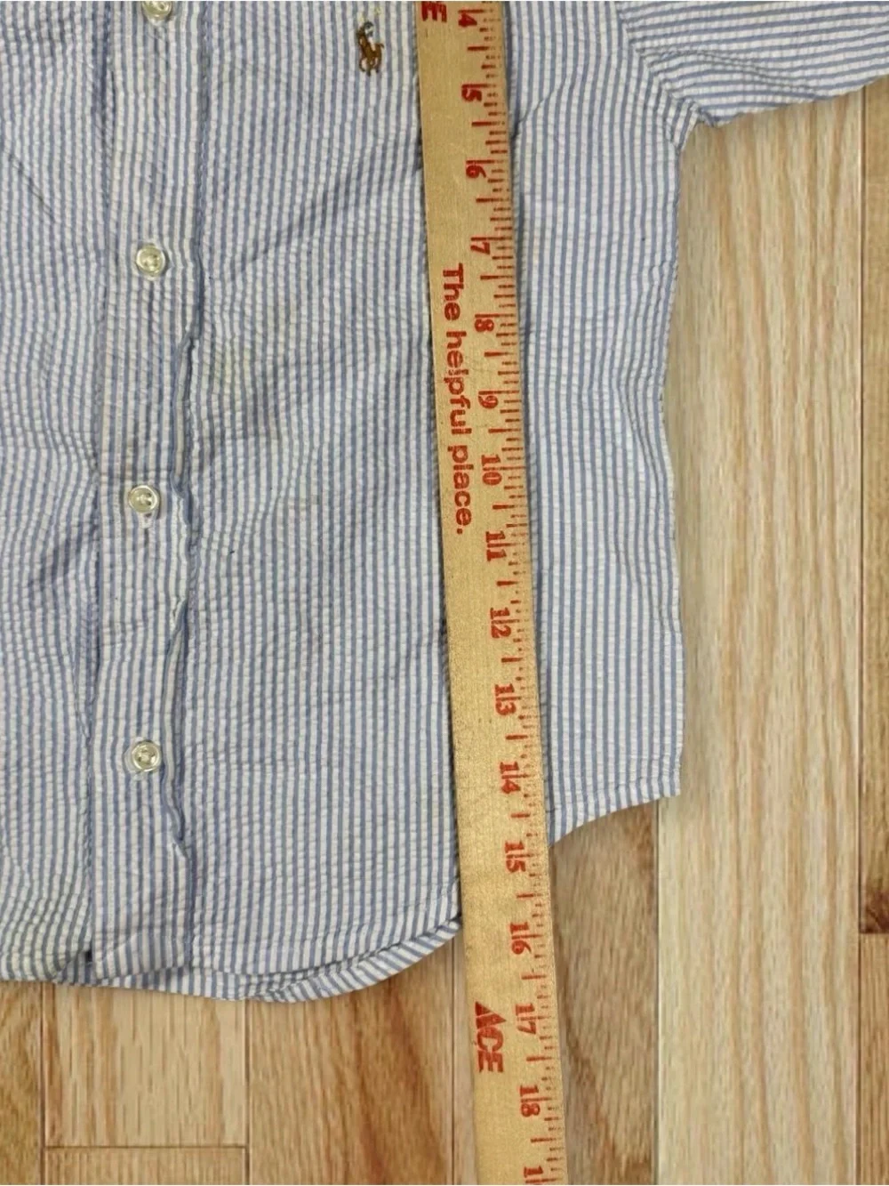Polo by Ralph Lauren Blue & White Striped Button-Down Shirt